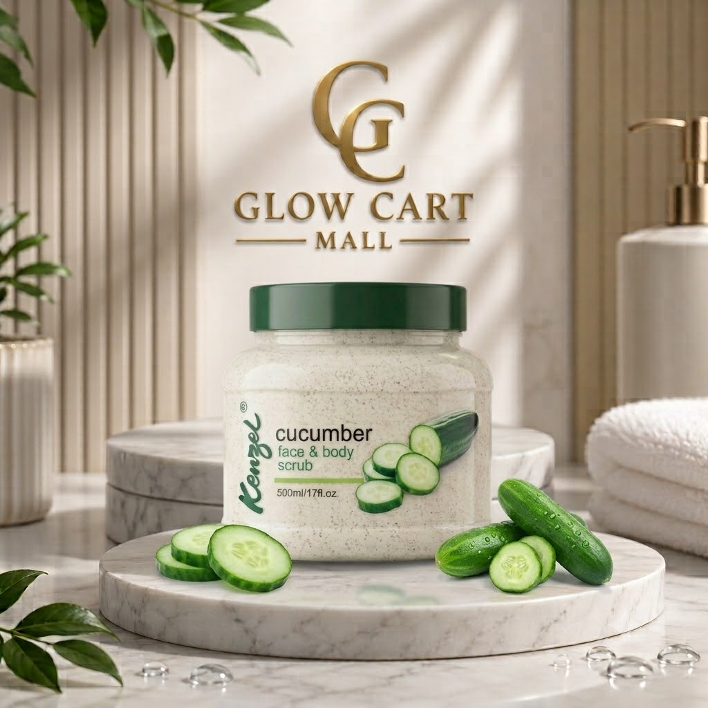 KENZAL – CUCUMBER Face & Body Scrub – 500ML